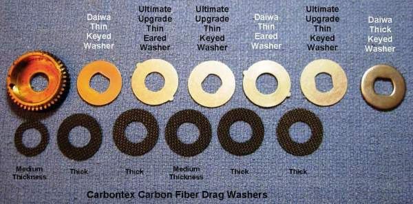 NEWELL REEL PART P 454-F - (4) Smooth Drag Carbontex Drag Washers #SDP1