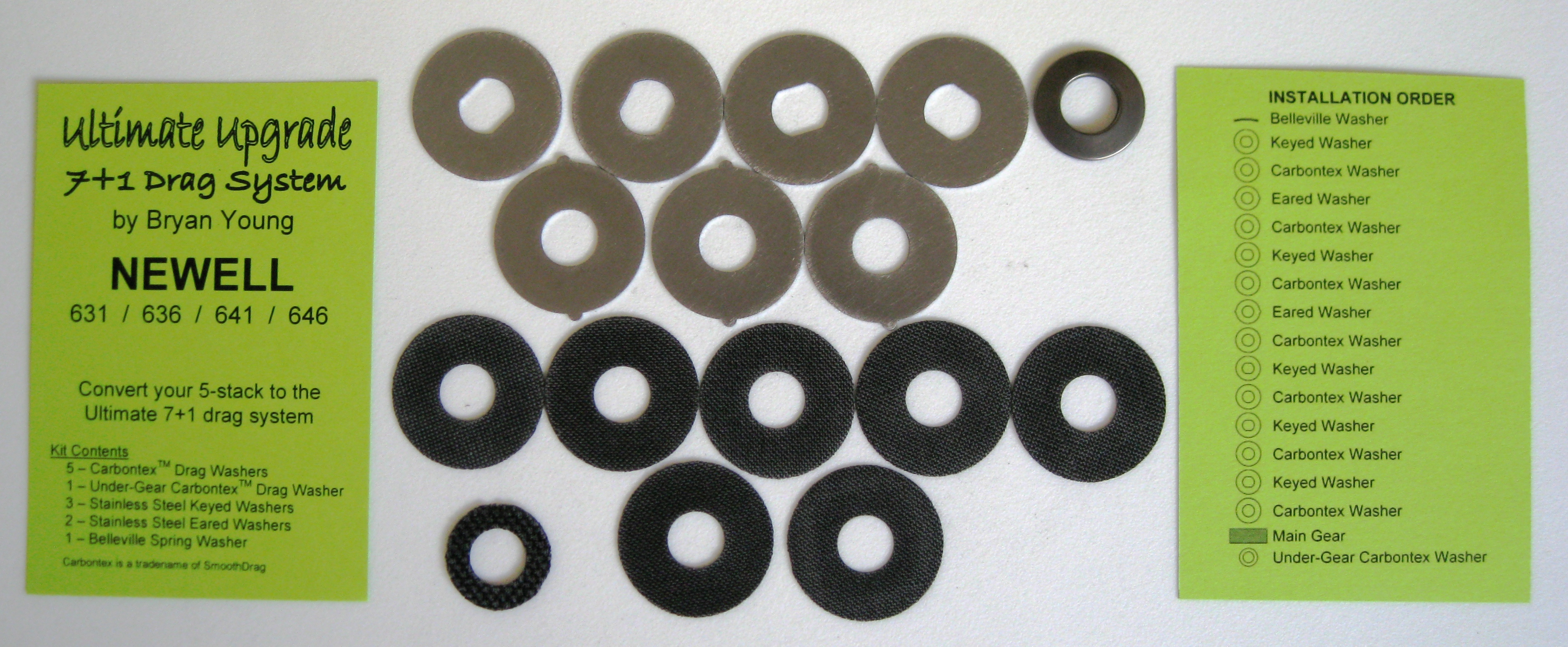NEWELL REEL PART 550 3.2 - (4) Smooth Drag Carbontex Drag Washers #SDN1