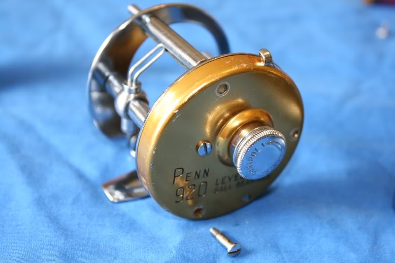 Penn 965 fishing reel how to replace the idler gear and side plare click  mechanism 
